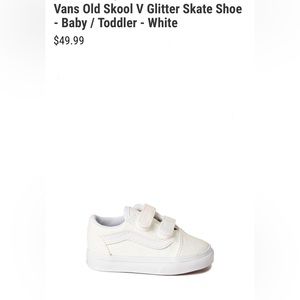 White- size 7 toddler- Vans